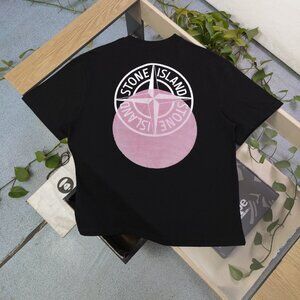 STONE ISLAND 2024ss three-dimensional foam compass compass letter pattern printe